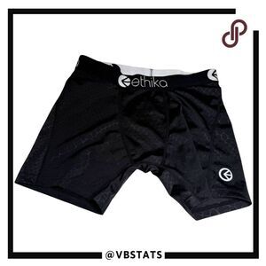 Ethika Men's Phyton Embossed Pull On Mid Boxer Brief Undewear Black Size Medium